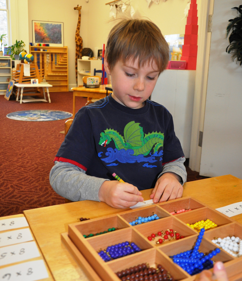 student learning nashoba montessori lancaster ma